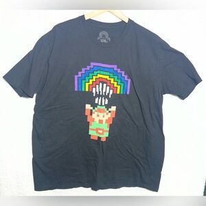 Alex Pardee Brightmares With Link Graphic Print T-Shirt Tee Black Men's 2XL